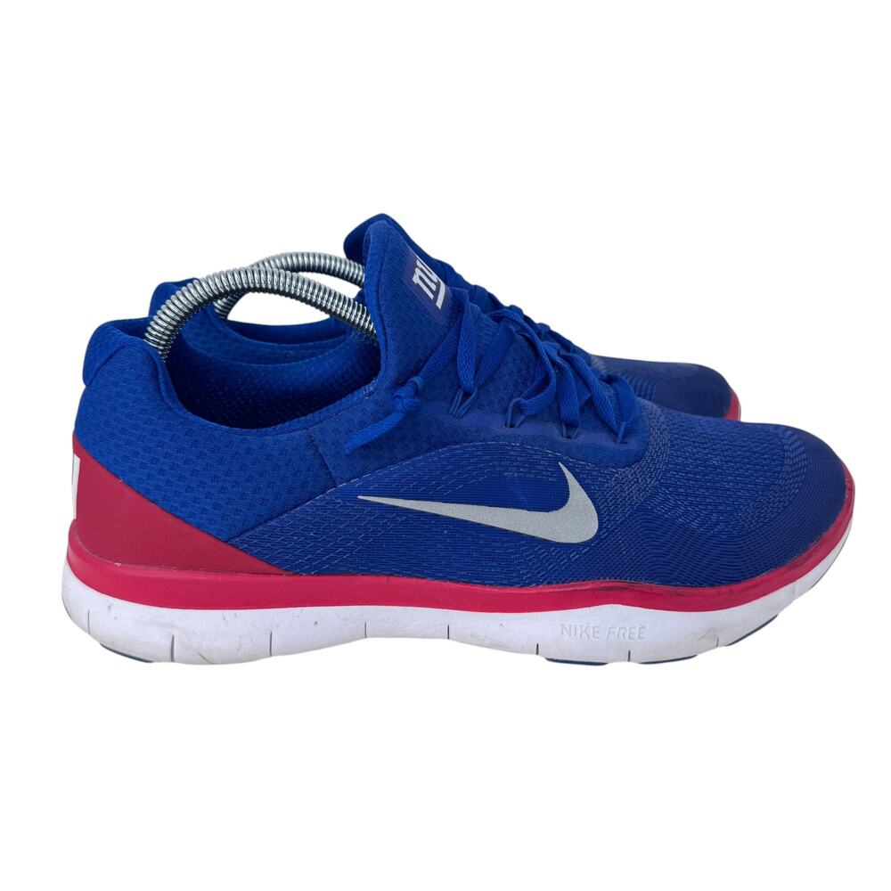 Nike Free Trainer V7 New York Giants NFL Running Shoes‎ Mens 10 Blue AA1948-406